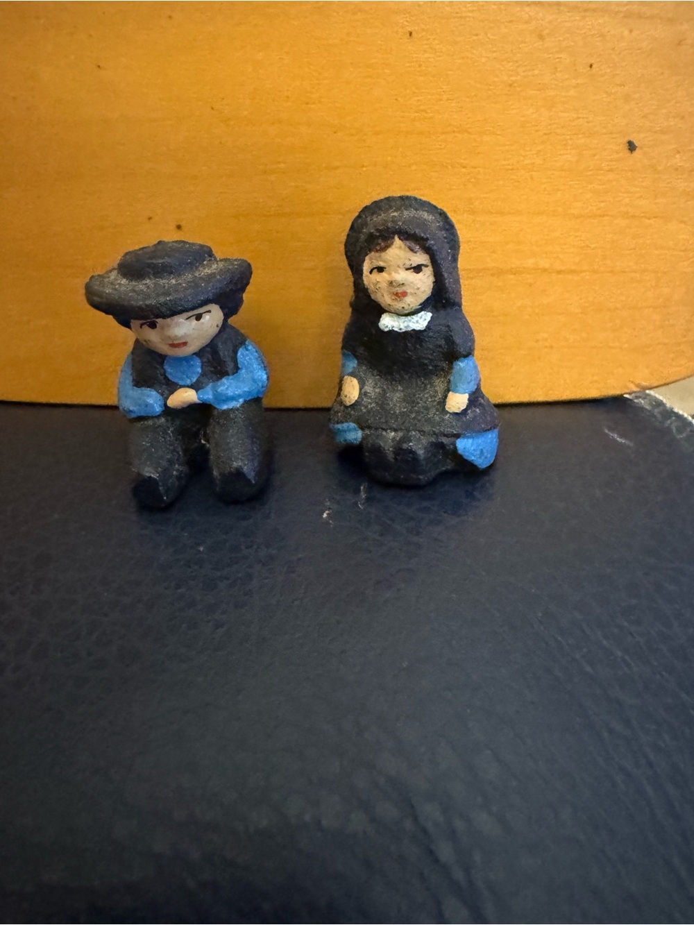 Cast Iron Vintage Collectible Amish Male and Female / Boy
And Girl Miniatures